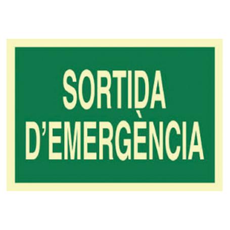SEÑAL LUMINISCENTE 297X210MM. SORTIDA DEMERGÈNCIA