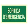 SEÑAL LUMINISCENTE 297X210MM. SORTIDA DEMERGÈNCIA