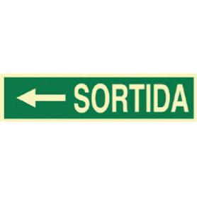 SEÑAL LUMINISCENTE 400X100MM. SORTIDA