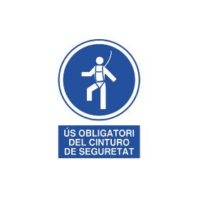 SEÑAL POLIESTIRENO 297X210 MM OBLIGATORI CINTURO SEGURETAT