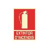 SEÑAL LUMINISCENTE 297X210MM. EXTINTOR DINCENDIS
