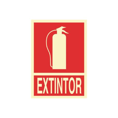 SEÑAL LUMINISCENTE 297X210MM. SEÑAL EXTINTOR EN CATALÁN