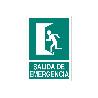 SEÑAL LUMINISCENTE 210X148MM. SALIDA DE EMERGENCIA TEXTO