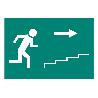 SEÑAL LUMINISCENTE 420X297MM. SALIDA ESCALERA DERECHA SUBIDA