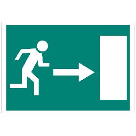 SEÑAL LUMINISCENTE 297X210MM. SALIDA EMERGENCIA DERECHA