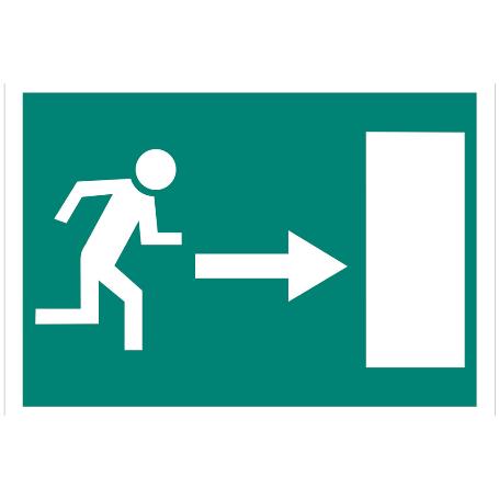 SEÑAL LUMINISCENTE 420X297MM. SALIDA EMERGENCIA DERECHA