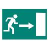 SEÑAL LUMINISCENTE 420X297MM. SALIDA EMERGENCIA DERECHA