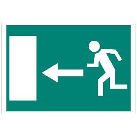 SEÑAL LUMINISCENTE 297X210MM. SALIDA EMERGENCIA IZQUIERDA