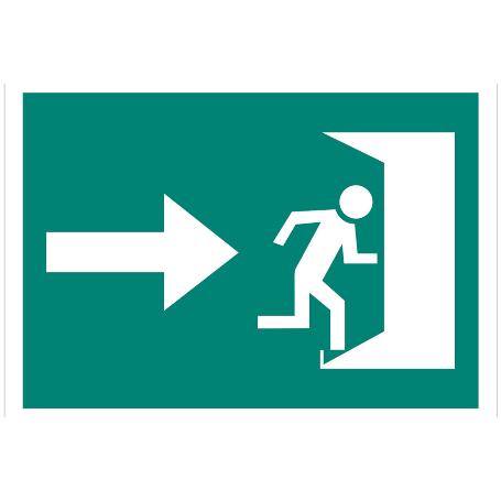 SEÑAL LUMINISCENTE 420X297MM. SALIDA EMERGENCIA DERECHA