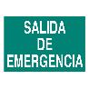 SEÑAL LUMINISCENTE 210X148MM. SALIDA DE EMERGENCIA TEXTO