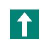 SEÑAL LUMINISCENTE 148X148MM. SEÑAL DE DIRECCIÓN EVACUACIÓN