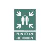 SEÑAL LUMINISCENTE 210X148MM. PUNTO DE REUNIÓN PICTOGRAMA + TEXTO
