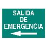 SEÑAL LUMINISCENTE 297X210MM. SALIDA DE EMERGENCIA TEXTO