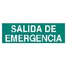 SEÑAL LUMINISCENTE 400X100MM. SALIDA DE EMERGENCIA TEXTO