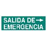 SEÑAL LUMINISCENTE 400X100MM. SALIDA DE EMERGENCIA TEXTO
