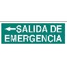 SEÑAL LUMINISCENTE 400X100MM. SALIDA DE EMERGENCIA TEXTO