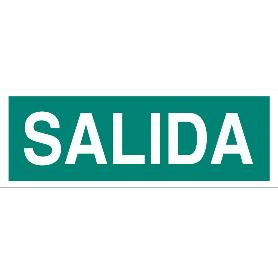 SEÑAL LUMINISCENTE 400X100MM. SEÑAL SALIDA 400X100MM