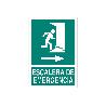 SEÑAL LUMINISCENTE 210X148MM ESCALERA DE EMERGENCIA