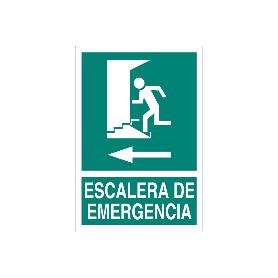 SEÑAL LUMINISCENTE 297X210MM. ESCALERA DE EMERGENCIA