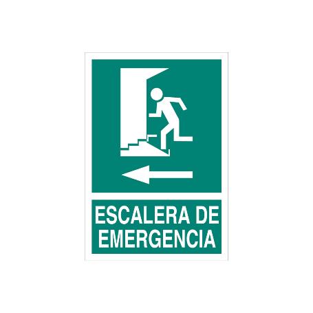 SEÑAL LUMINISCENTE 297X210MM. ESCALERA DE EMERGENCIA