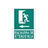SEÑAL LUMINISCENTE 420X297MM. ESCALERA DE EMERGENCIA