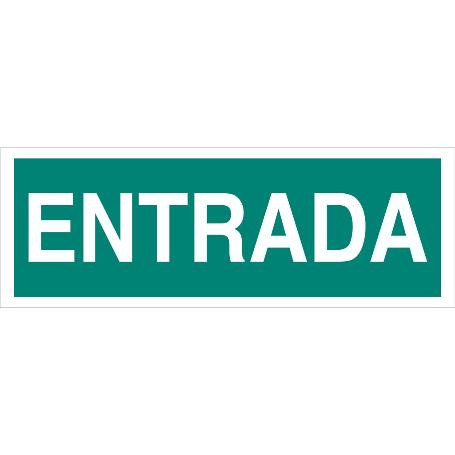 SEÑAL LUMINISCENTE 400X100MM ENTRADA