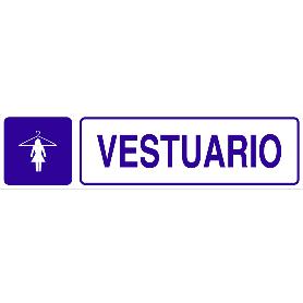 SEÑAL GLASSPACK ADHESIVA 175X45MM. VESTUARIO