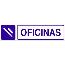 SEÑAL GLASSPACK ADHESIVA 175X45MM. OFICINAS