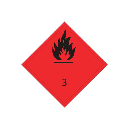 SEÑAL ADHESIVA MAT. PELIGROSAS 300X300MM. MP8