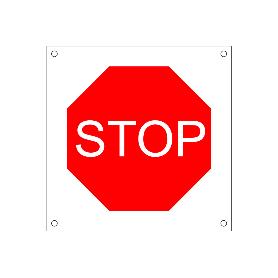 SEÑAL POLIPROPILENO CELULAR 600X600MM OB06 STOP