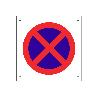 SEÑAL POLIPROPILENO CELULAR 600X600MM OB12 PROHIBIDO PARAR/APARCAR