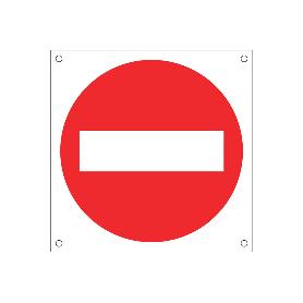 SEÑAL POLIPROPILENO CELULAR 600X600MM OB18 PROHIBIDO