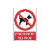 SEÑAL POLIESTIRENO 210X148MM. PROHIBIDO PERROS