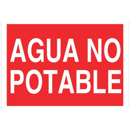 SEÑAL POLIESTIRENO 297X210MM AGUA NO POTABLE