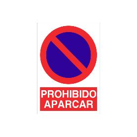 SEÑAL POLIESTIRENO 210X148MM. PROHIBIDO APARCAR