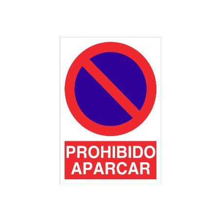 SEÑAL POLIESTIRENO 210X148MM. PROHIBIDO APARCAR