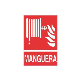 SEÑAL LUMINISCENTE 210X148MM MANGUERAS DE COMPRESOR