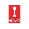 SEÑAL LUMINISCENTE 210X148MM. HIDRANTE PICTOGRAMA + TEXTO