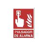 SEÑAL LUMINISCENTE 420X297MM. PULSADOR DE ALARMA