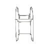 SOPORTE MANGUERA PARED METALICA 1/2 LUNA COLOR GRIS