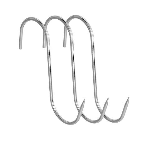 BLISTER 3 GANCHOS CARNICERO INOXIDABLES Nº 18