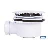 VÁLVULA SIFÓNICA PARA PLATO DE DUCHA Ø90 MM CON SALIDA Ø32-40 MM Y EMBELLECEDOR CROMADO