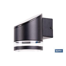 APLIQUE LED SOLAR NEGRO CON SENSOR 3,7 V 1,2 AH IP65 3000 K 120 X 90 X 120 MM