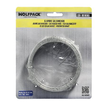 ALAMBRE GALVANIZADO 0,70 MM / 2 (ROLLO 100 METROS)