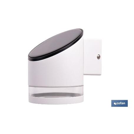 APLIQUE LED SOLAR BLANCO CON SENSOR 3,7 V 1,2 AH IP65 3000 K 120 X 90 X 120 MM