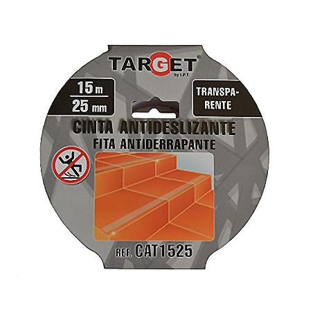 CINTA ADHESIVA ANTIDESLIZANTE TRANSLUCIDO 25MMX15M