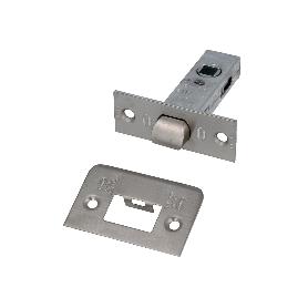 PICAPORTE TUBU C/REC Nº12/45MM. LATONADO CUADRADILLO 8MM.FRENTE 67X26 MM