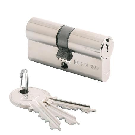 CVL CILINDRO EUROPERFIL 5982-25X25-4LN NIQUEL R15 LEVA LARGA