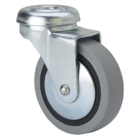 RUEDA GOMA CON AGUJERO 100 MM. SIN FRENO 75269