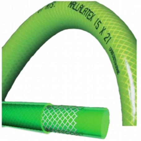 MANGUERA LATEX C/MALLA 15X21 25 MTS.